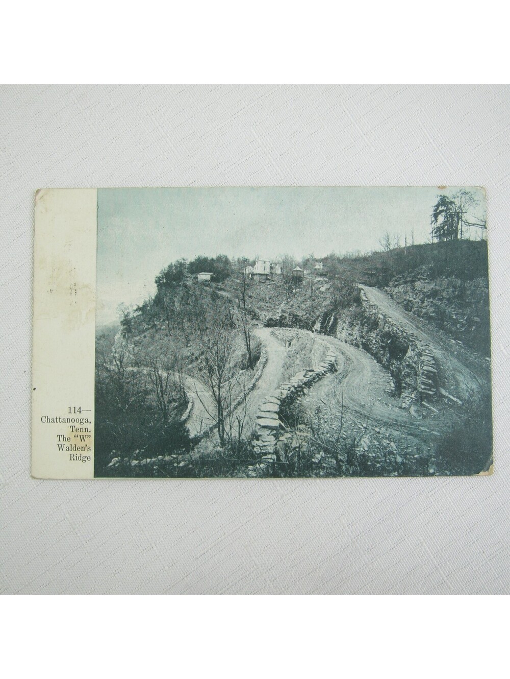 Postcard Chattanooga Tennessee W at Walden's Ridge Photo Antique Litho Print
